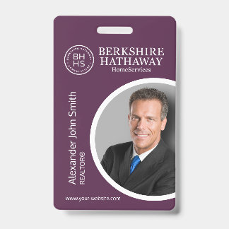 Crachá Cargão de Identificação da Berkshire Hathaway