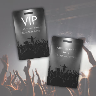 Crachá Cartão de Acesso Total VIP Personalizado de Nome P