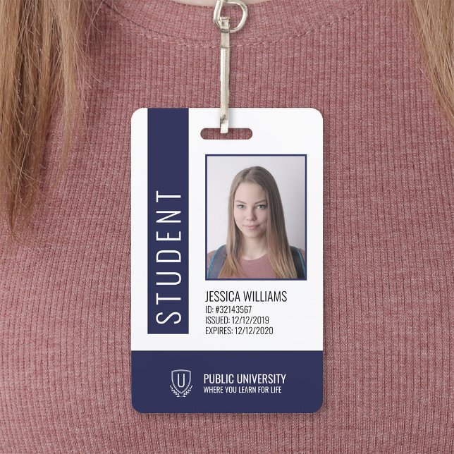 Crachá Cartão de Estudante da Universidade Escola Moderna (Criador carregado)
