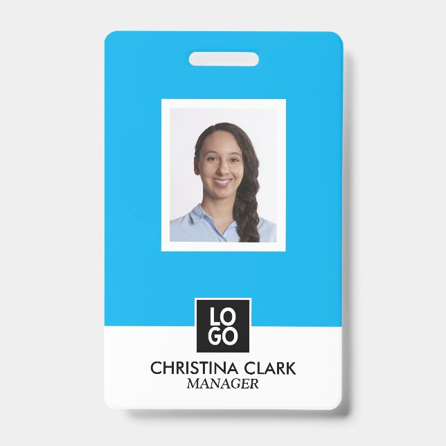 Crachá Cartão de Funcionário de ID Comercial Personalizad (Frente)