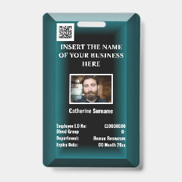 Crachá Cartão de ID de funcionário personalizado | Elemen