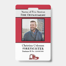 Crachá Cartão de ID de Funcionário Personalizado Foto Log