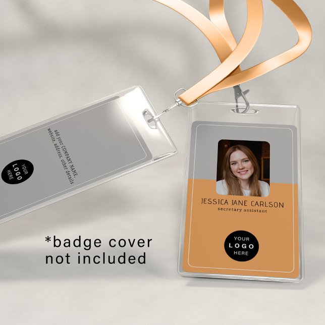 Crachá Cartão de identidade comercial logotipo da empresa (Criador carregado)