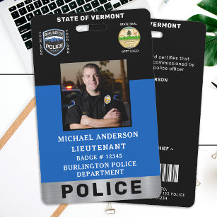 Crachá Cartão de identidade de Polícia do logotipo do age