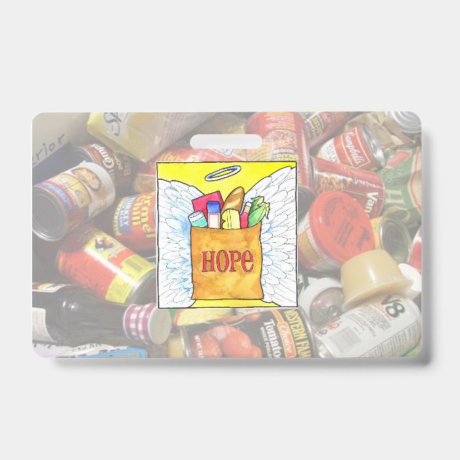 Crachá Cartão de Identificação de Cliente de Caridade Sem (Frente)