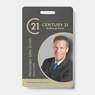 Crachá Cartão de Identificação de Corretor Century 21