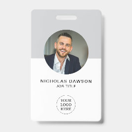 Crachá Cartão de Identificação de Funcionário de Escritór