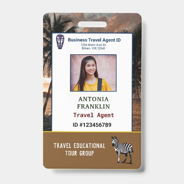 Crachá Cartão de Identificação de Funcionário Logotipo Pe (Frente)