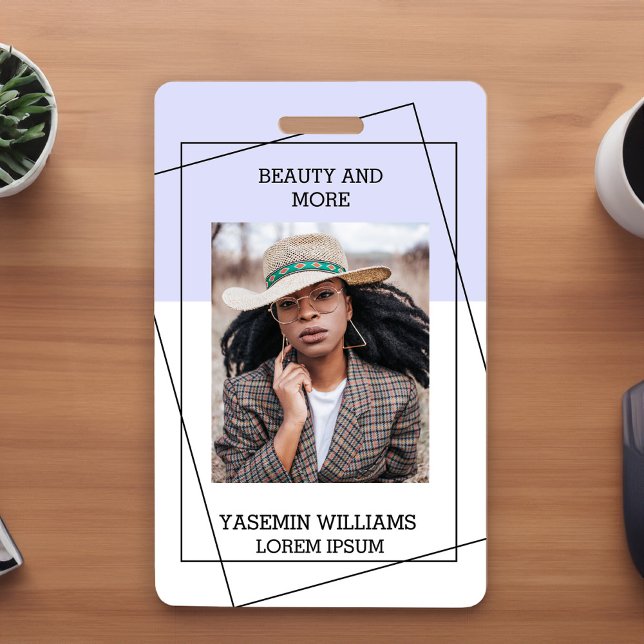 Crachá Cartão de Identificação de Negócios de Estúdio de  (Criador carregado)