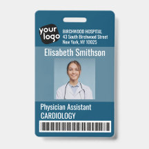 Cartão de Identificação Personalizado de Assistent
