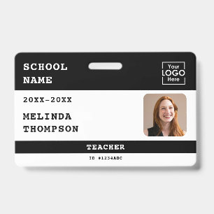 Crachá Cartão de Identificação Personalizado do Professor