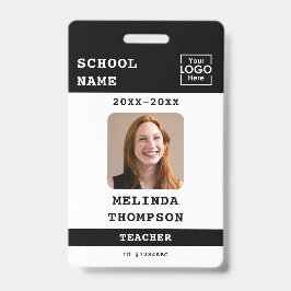 Crachá Cartão de identificação personalizado do professor