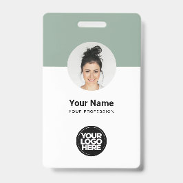 Crachá Cartão de Identificação Personalizado Moderno para