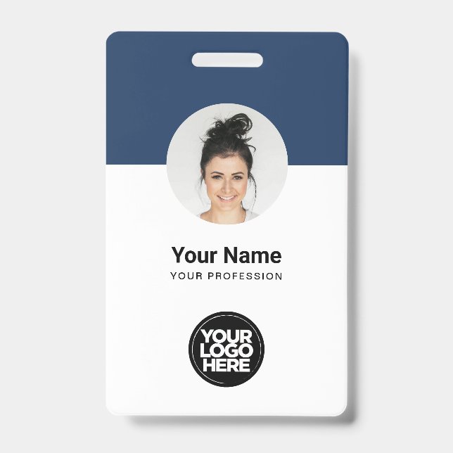 Crachá Cartão de Identificação Personalizado para Funcion (Frente)