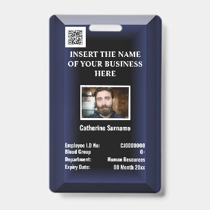 Crachá Cartão de identificação personalizado para funcion