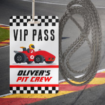 Cartão de Passageiro VIP da Equipe de Pit para Fes