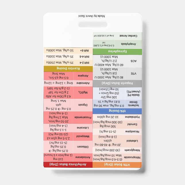 Crachá Cartão de referência EM (Frente)