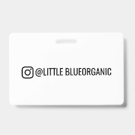 Crachá Cartões de Negócios do Instagram | Seu Nome ID do