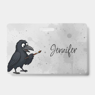 Crachá Cartoon de Artista Pessoal Personalizado Pintura d