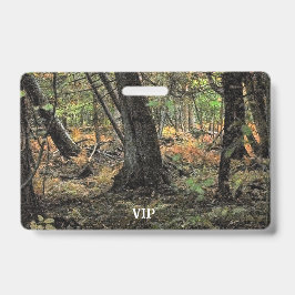 Crachá Cena de floresta outonal          