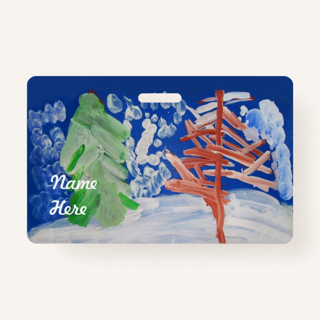 Crachá Cena de inverno (Frente)