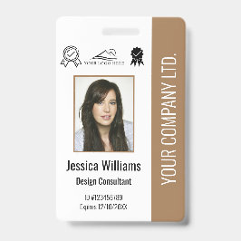 Crachá Certificação de Foto de Funcionário Personalizada 