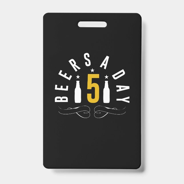Crachá Cervejas Por Dia (Frente)