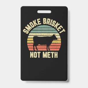 Crachá Churrasco Divertido Brisket Fumado Não Grelhar po