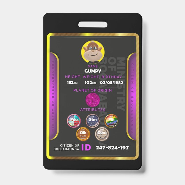 Crachá Cidadão  (Frente)