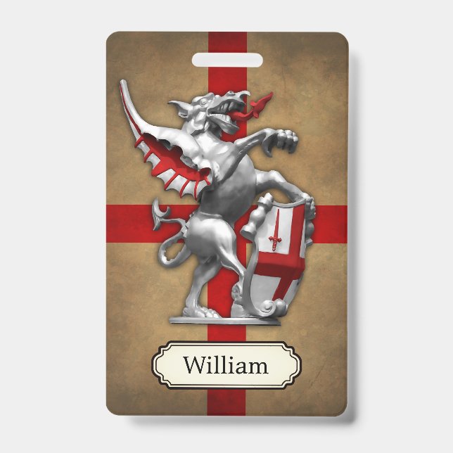 Crachá Cidade do Dragão Personalizado em Londres (Front)