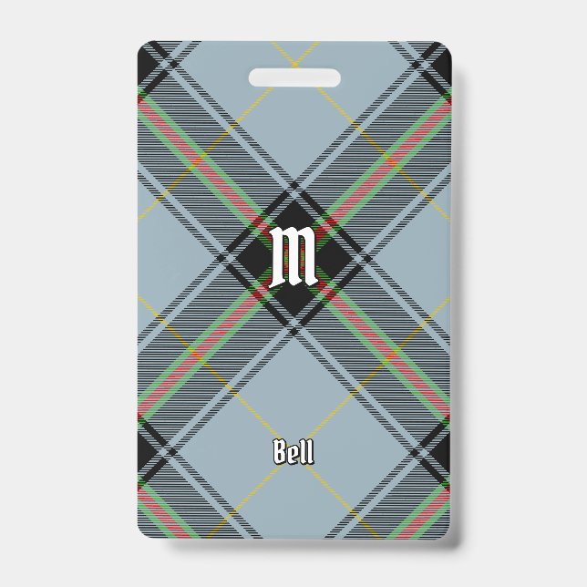 Crachá Clan Bell Tartan (Frente)
