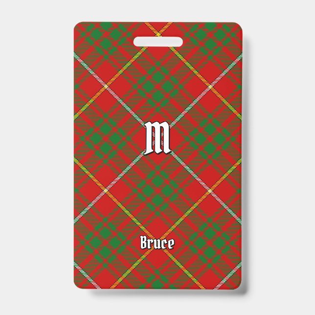Crachá Clan Bruce Tartan (Frente)