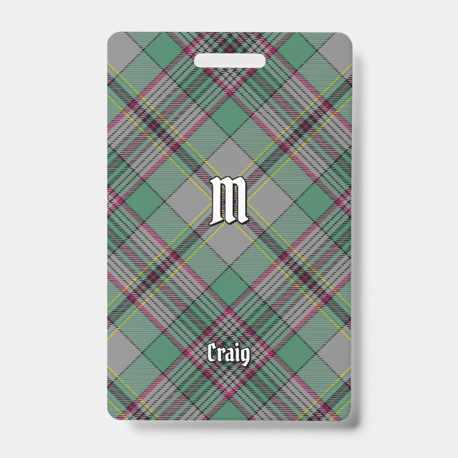 Crachá Clan Craig Tartan (Frente)
