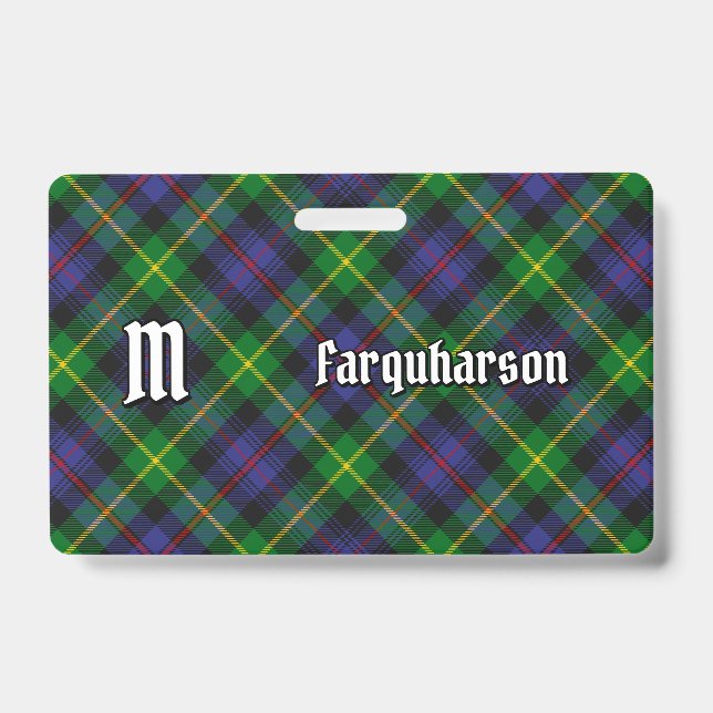 Crachá Clan Farquharson Tartan (Front)
