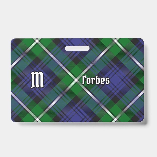 Crachá Clan Forbes Tartan (Front)