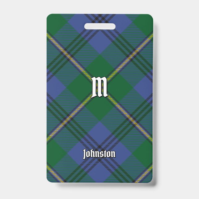 Crachá Clan Johnston Tartan (Frente)