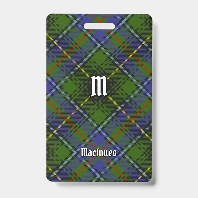 Crachá Clan MacInnes Tartan (Frente)