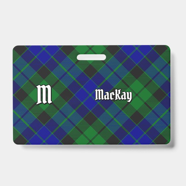 Crachá Clan MacKay Tartan (Frente)