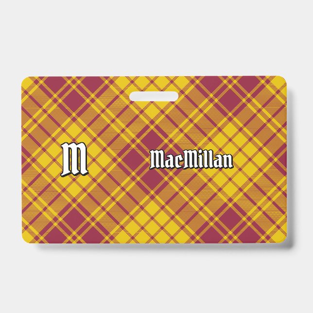 Crachá Clan MacMillan Dress Tartan (Frente)