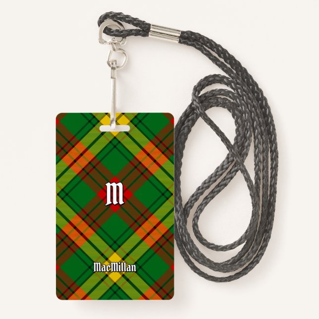 Crachá Clan MacMillan Tartan (Frente com cordão)