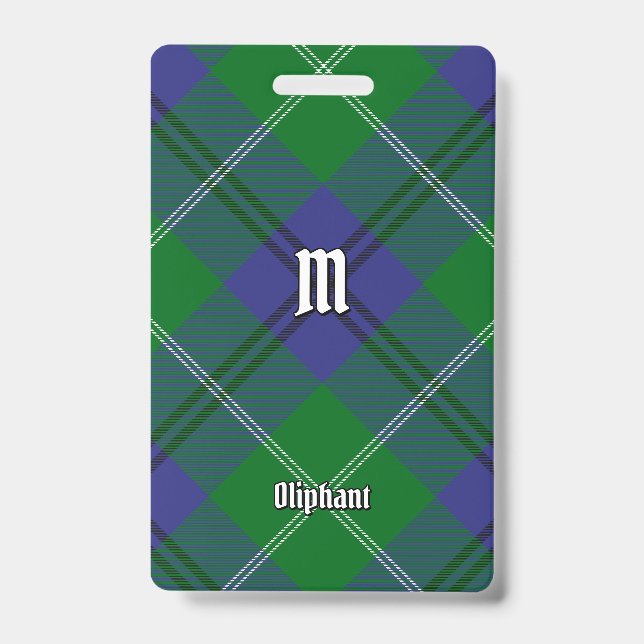 Crachá Clan Oliphant Tartan (Frente)
