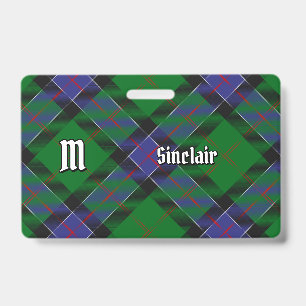 Crachá Clan Sinclair caçando Tartan