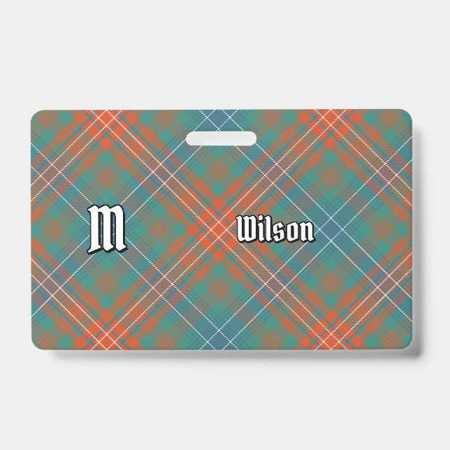 Crachá Clan Wilson Antigo Tartan (Frente)