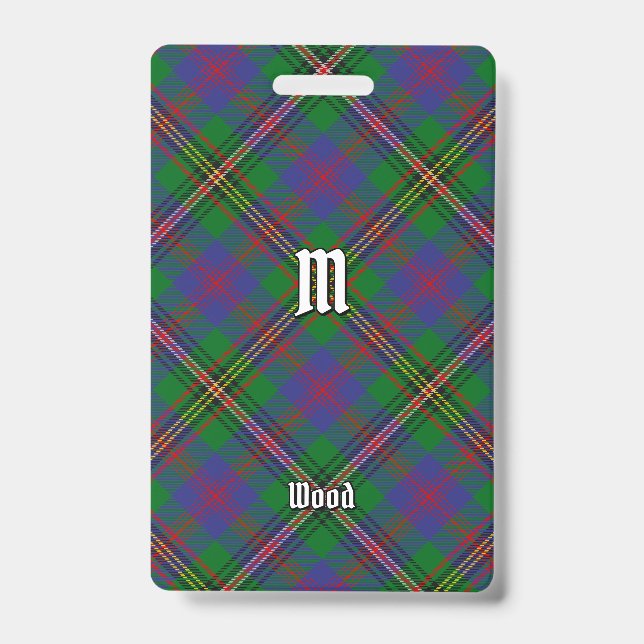 Crachá Clan Wood Tartan (Frente)