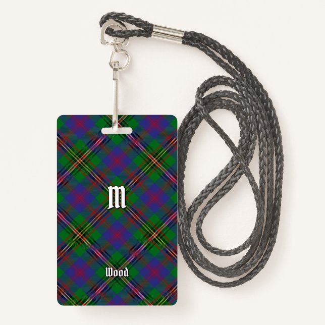 Crachá Clan Wood Tartan (Frente com cordão)