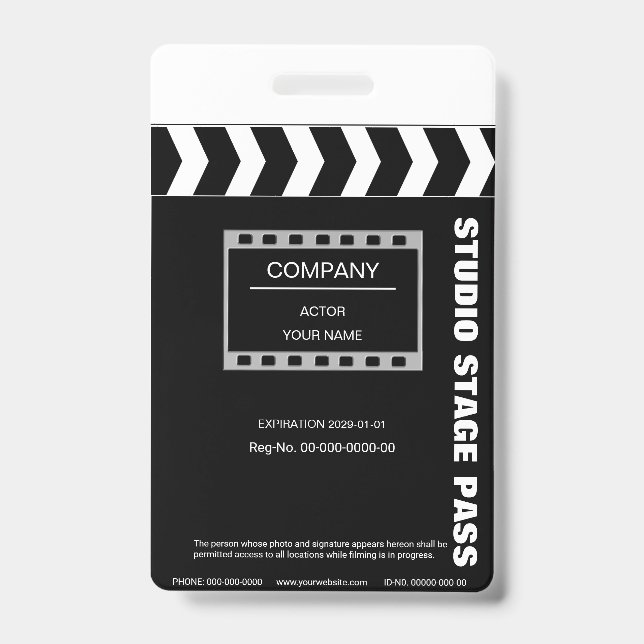 Crachá Clapboard (Frente)