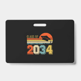 Crachá Classe De 2034 Cresce Com A Vintagem Do Formando P