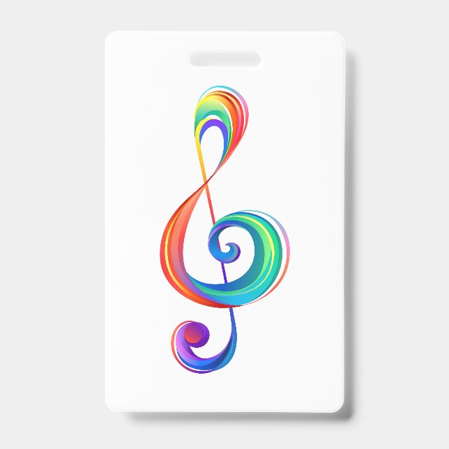 Crachá Clef (trecho de arco-íris) (Frente)