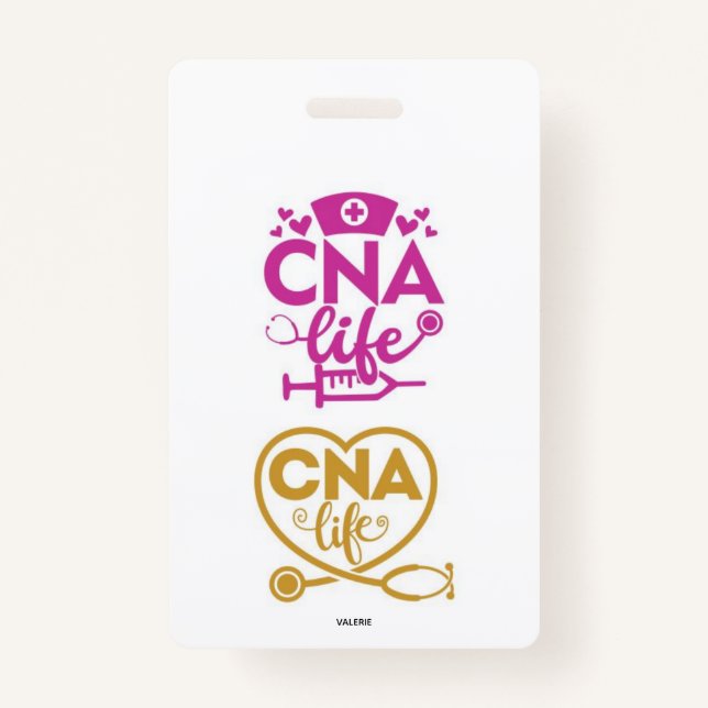 Crachá CNA Life Name Badge (Frente)