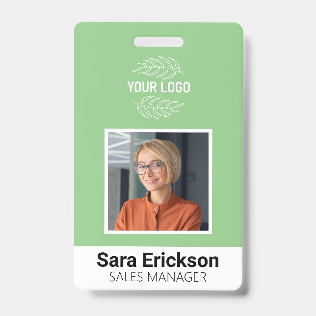 Crachá Código de Bar do Funcionário do Cartão de Identifi (Frente)